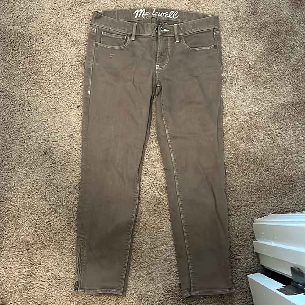 Madewell Zipper Ankle Jeans